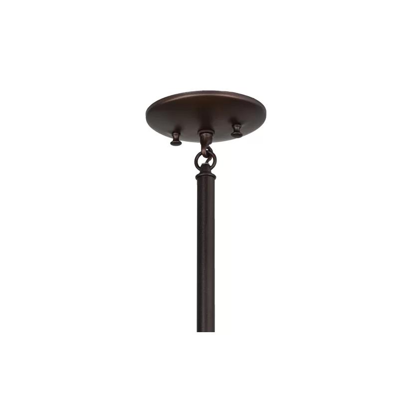 17.5" Sierra Prairie Mission 2-Light Pendant in Mahogany Bronze