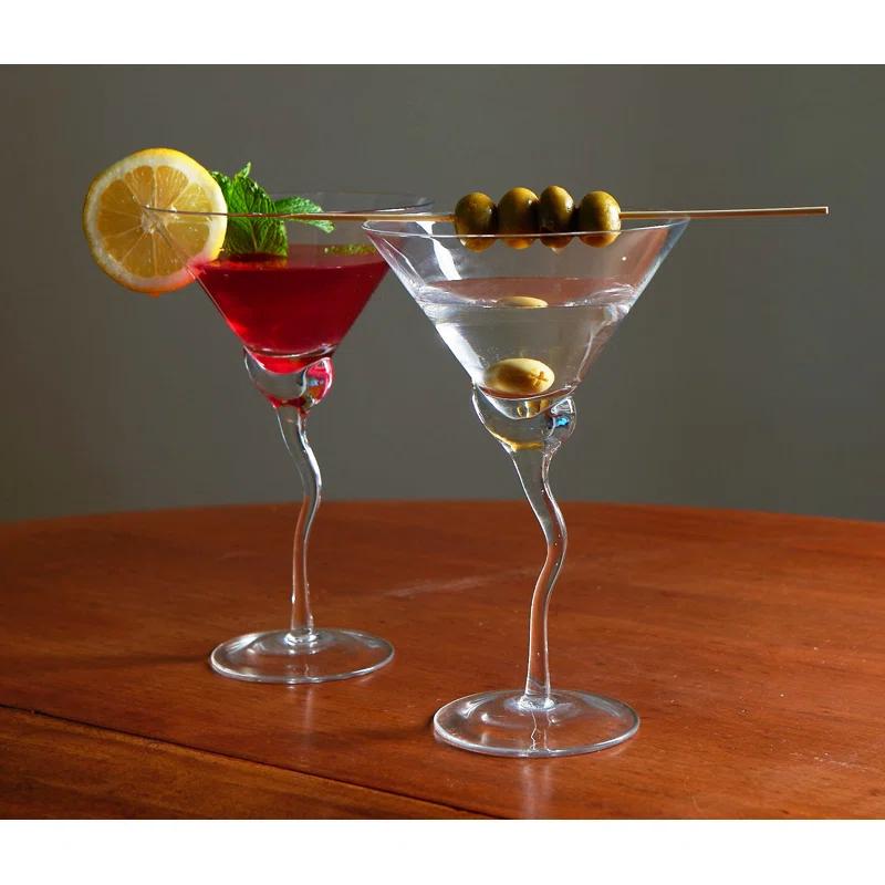 13oz. Handmade Martini Glass Set (Set of 4)