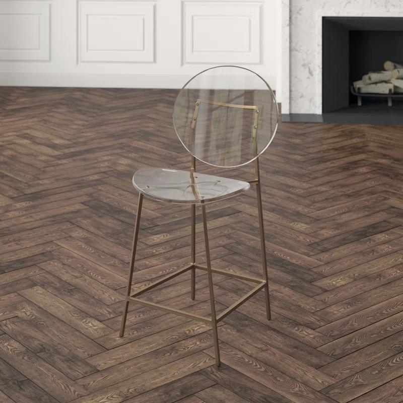 Sandy Counter Stool with Metal Frame