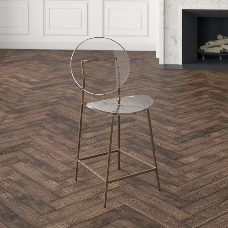 Sandy Counter Stool with Metal Frame