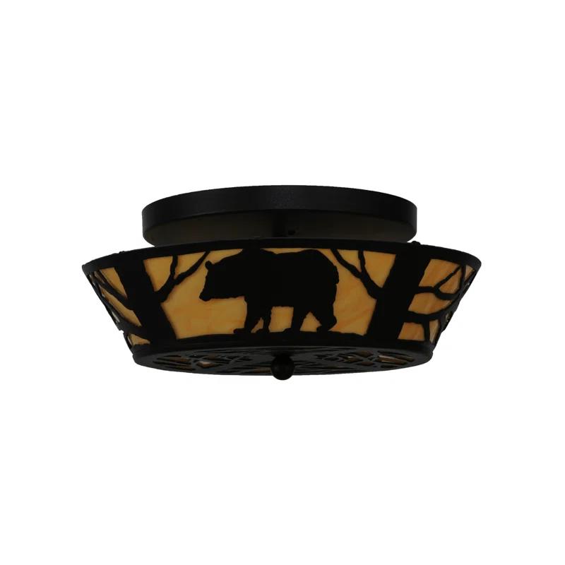 Rustic Lodge 2 - Light Semi Flush Mount