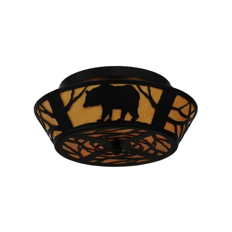Rustic Lodge 2 - Light Semi Flush Mount