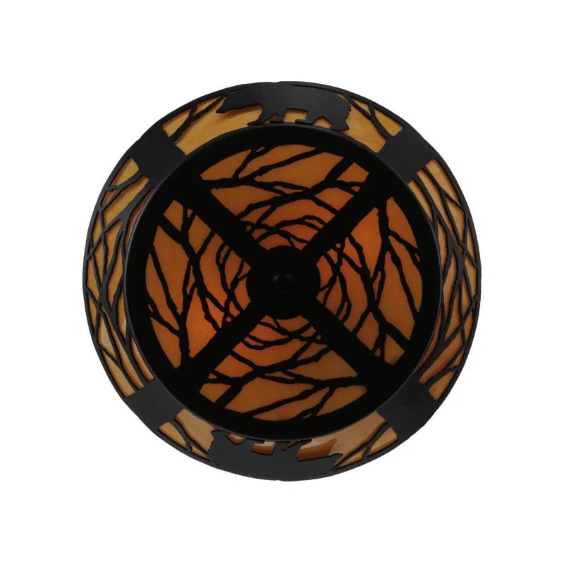Rustic Lodge 2 - Light Semi Flush Mount
