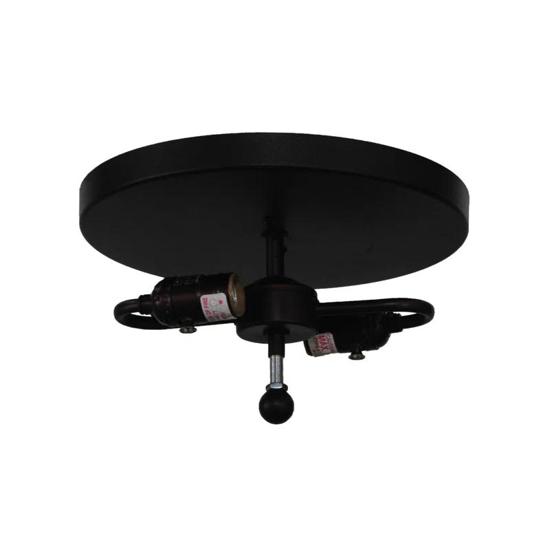Rustic Lodge 2 - Light Semi Flush Mount
