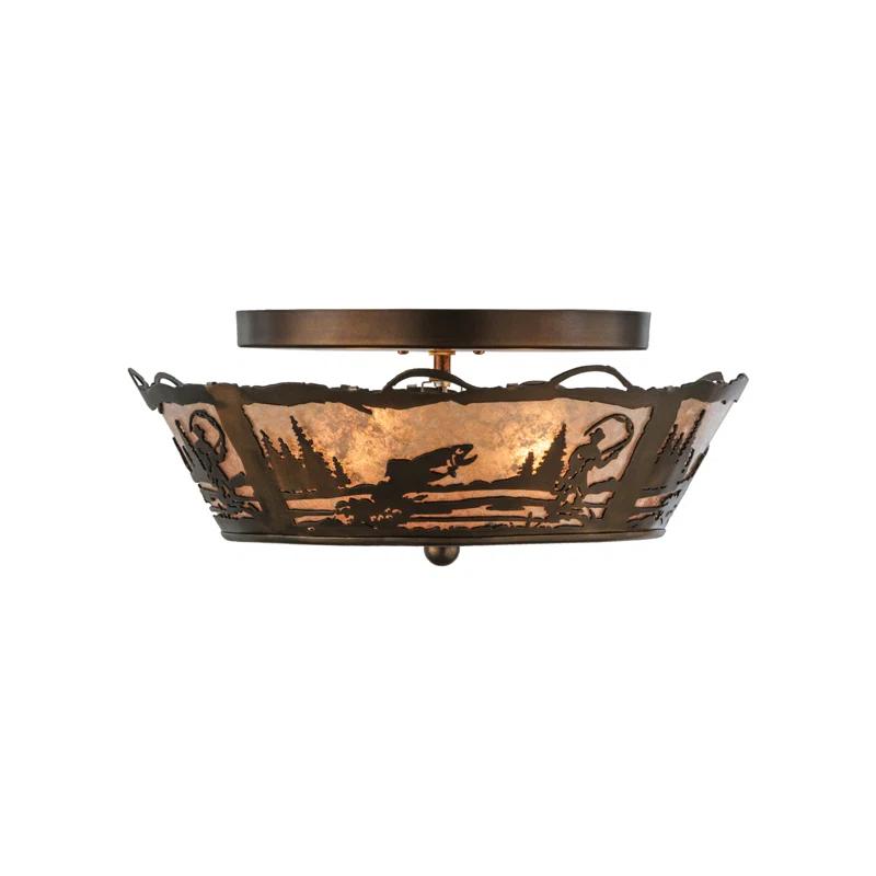 Mica Semi Flush Mount