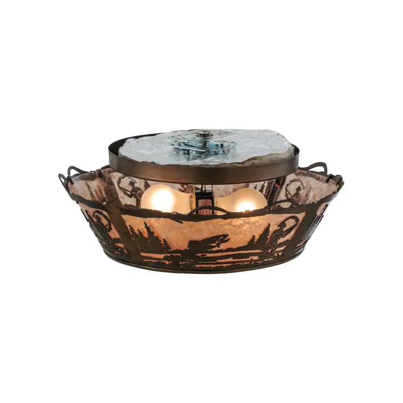 Mica Semi Flush Mount