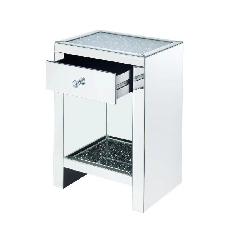 Benish 1 - Drawer Nightstand in Mirrored