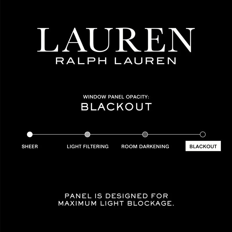 Lauren Ralph Lauren Waller 100% Cotton Blackout Curtain