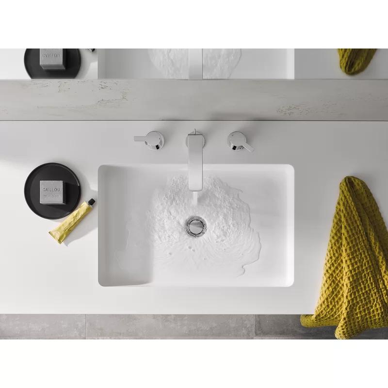 Lineare Minimalist Chrome Double-Handle Bathroom Faucet