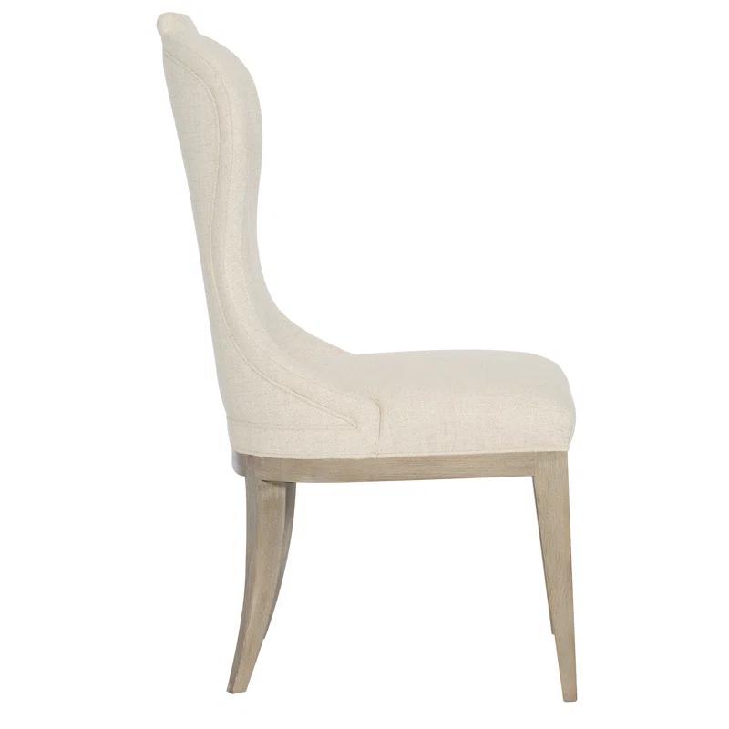 Santa Barbara Beige Linen Upholstered Parsons Side Chair