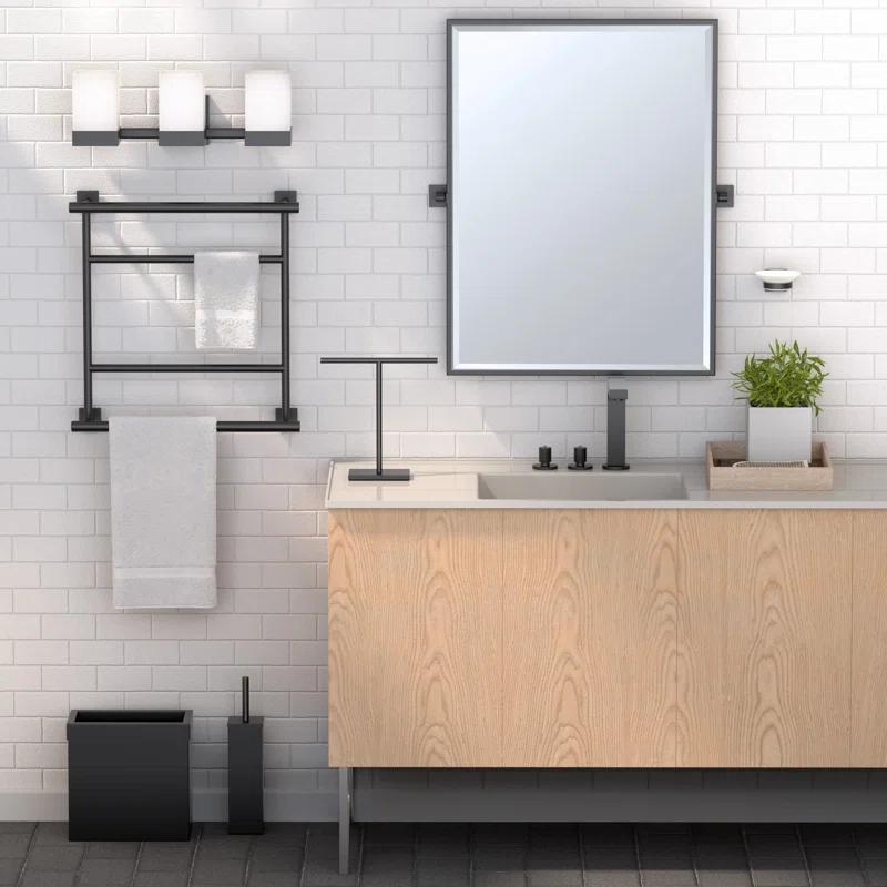 Freestanding Countertop Hand Towel Holder | 11.13"H x 10.50"W Weighted Base Towel Rack Stand