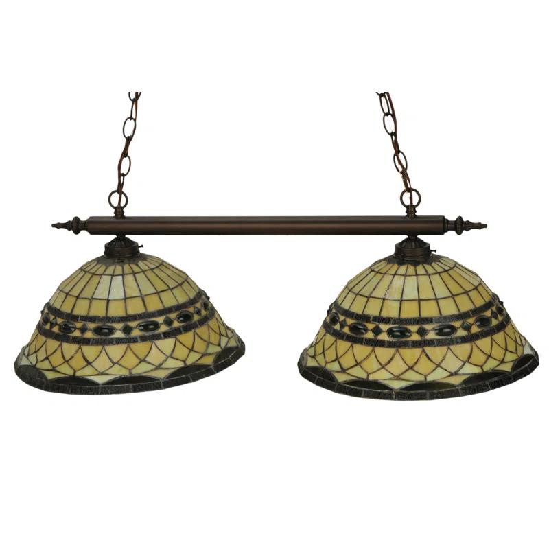 2 - Light Mahogany Bronze Kitchen Island Pendant