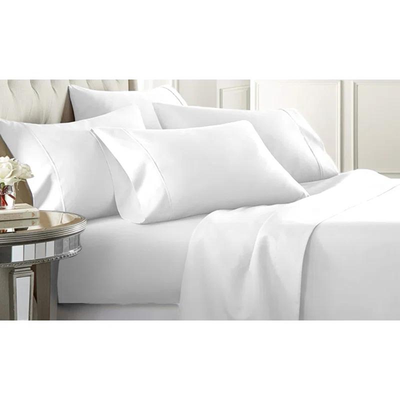 Modern Threads Modern Threads 6-Piece Bed Sheet Set, Deep Pocket, Ultra Soft Microfiber, Cool & Breathable