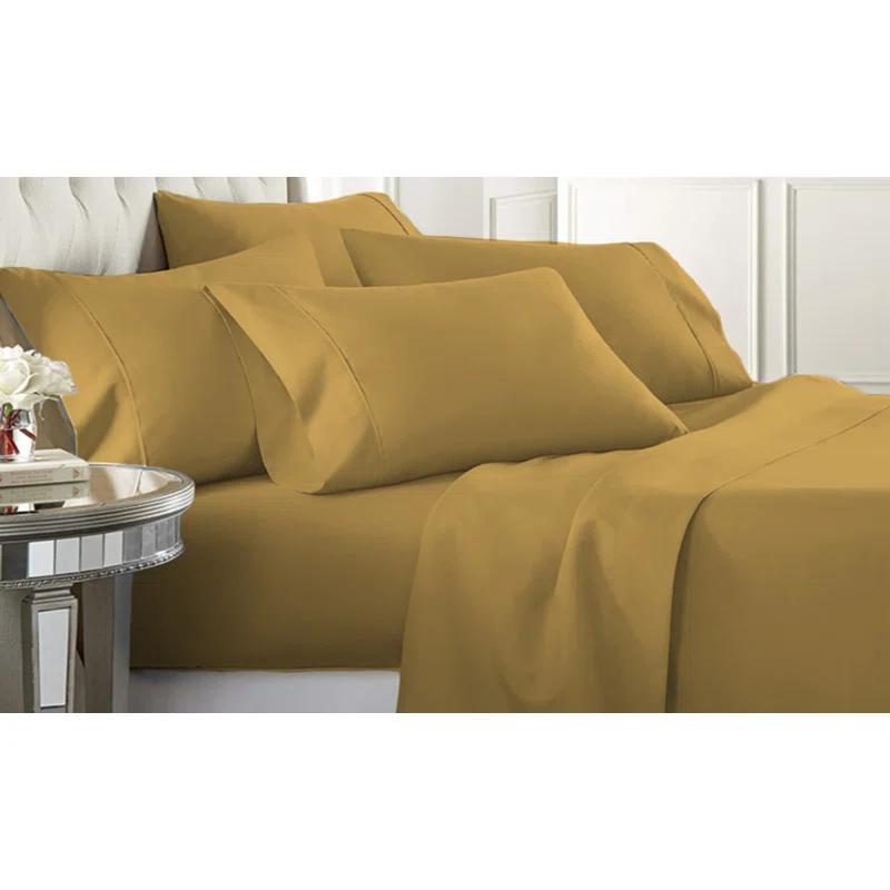 Modern Threads Modern Threads 6-Piece Bed Sheet Set, Deep Pocket, Ultra Soft Microfiber, Cool & Breathable