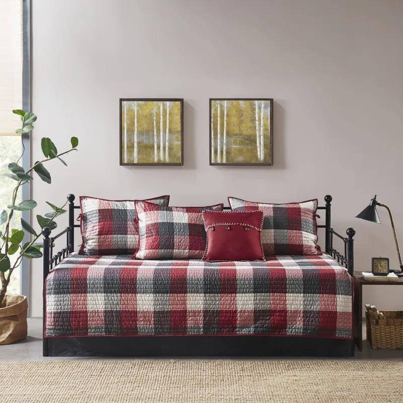 Madison Park Ridge 3 Piece Reversible Plaid Daybed Cover Set
