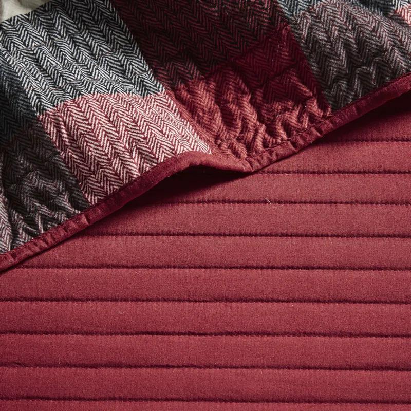 Madison Park Ridge 3 Piece Reversible Plaid Daybed Cover Set