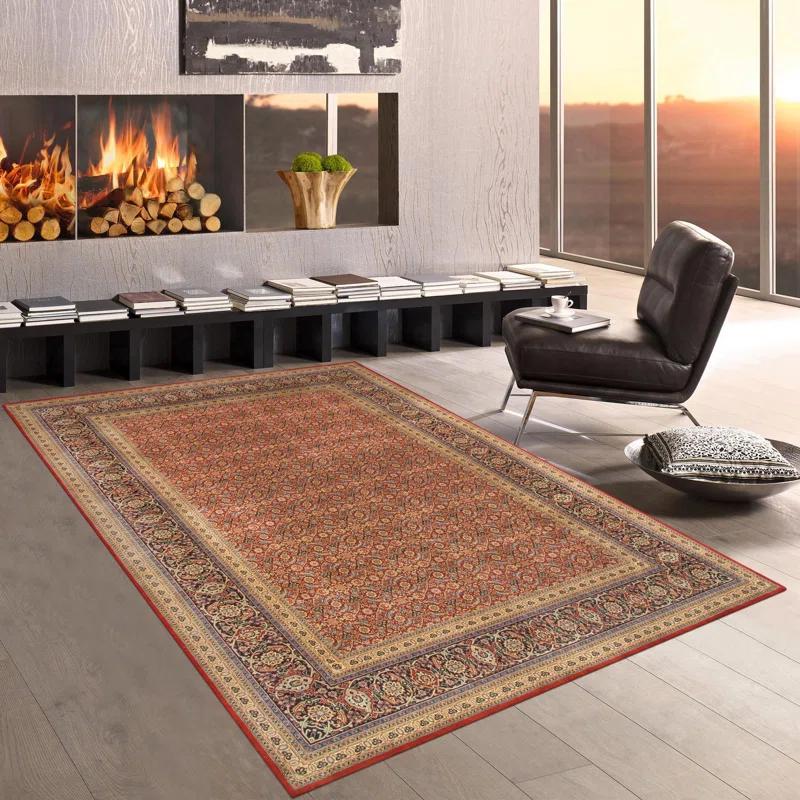 Pasargad Baku Hand Knotted Wool Washable Oriental Indoor Rug