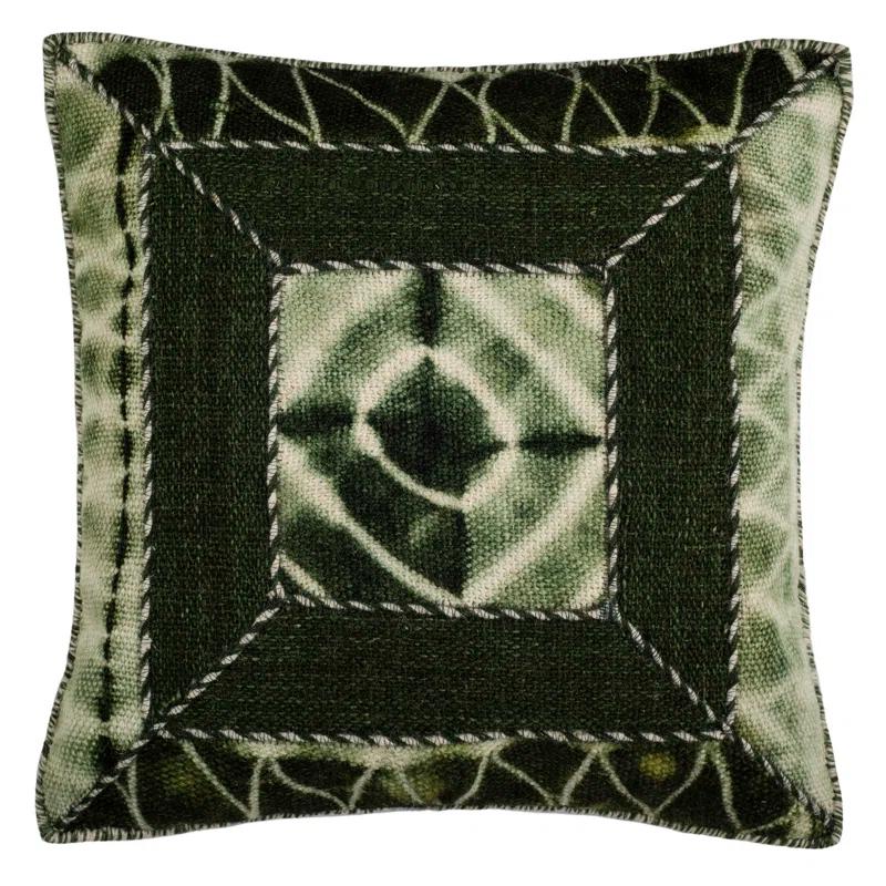 Safavieh Dip Dye Embroidered Feather Throw Pillow (Set of 2)