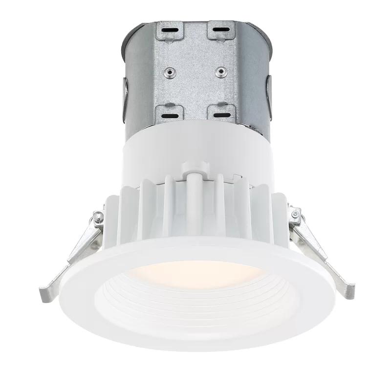 Dixson 4'' White Aluminum Dimmable LED Recessed Lighting Kit