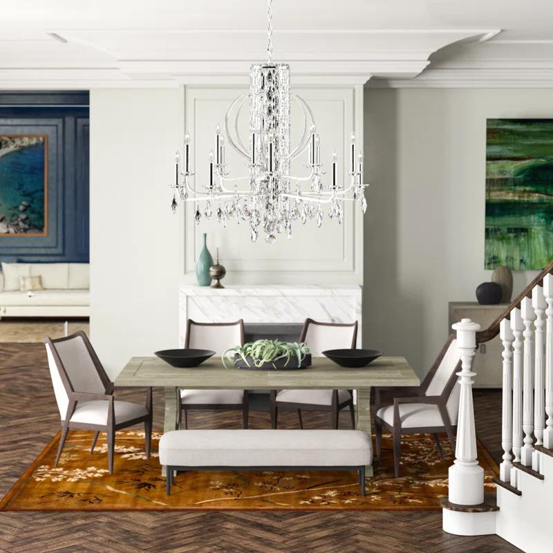 Sarella 15 - Light Glass Classic / Traditional Chandelier