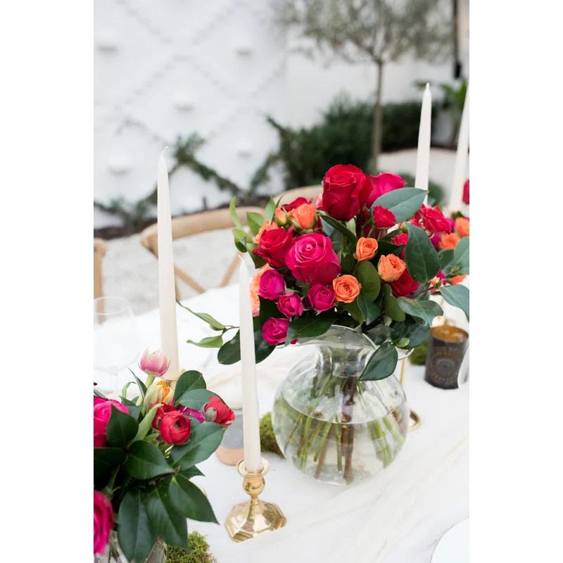 VIETRI Hibiscus Handmade Glass Table Vase
