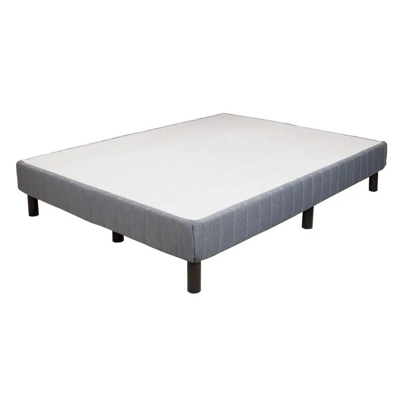 Twin Upholstered EnForce Metal Platform Bed Frame