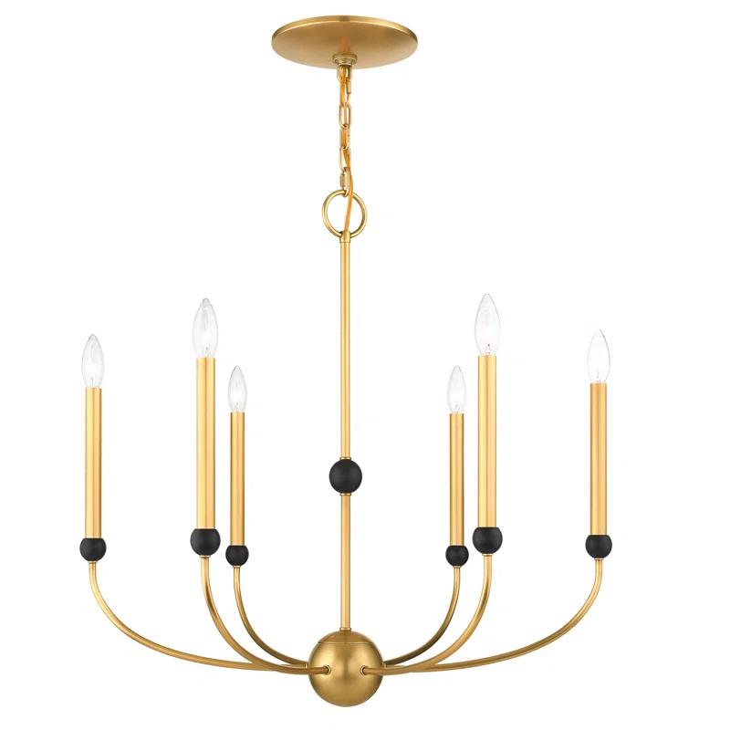 6 - Light Dimmable Chandelier