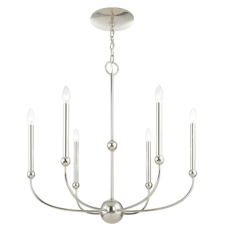 6 - Light Dimmable Chandelier