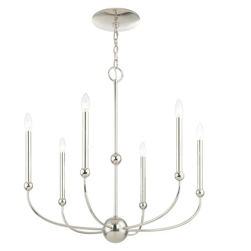 6 - Light Dimmable Chandelier