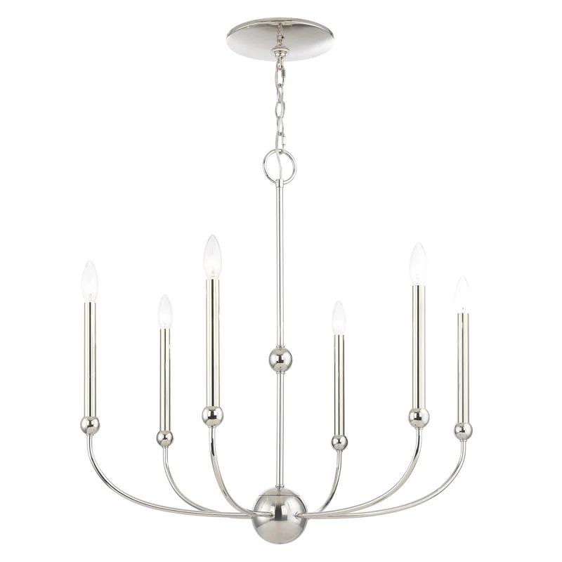 6 - Light Dimmable Chandelier
