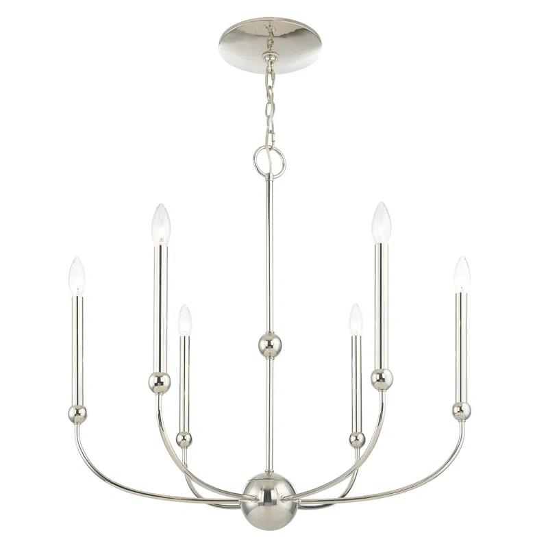 6 - Light Dimmable Chandelier