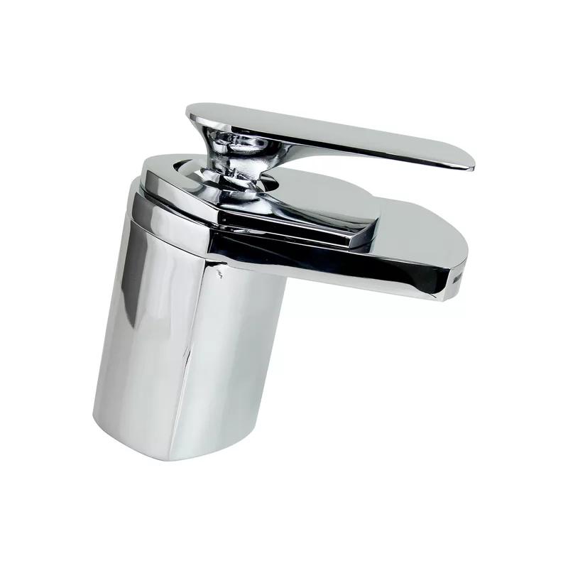 Elegant Waterfall Bathroom Faucet in Polished Chrome