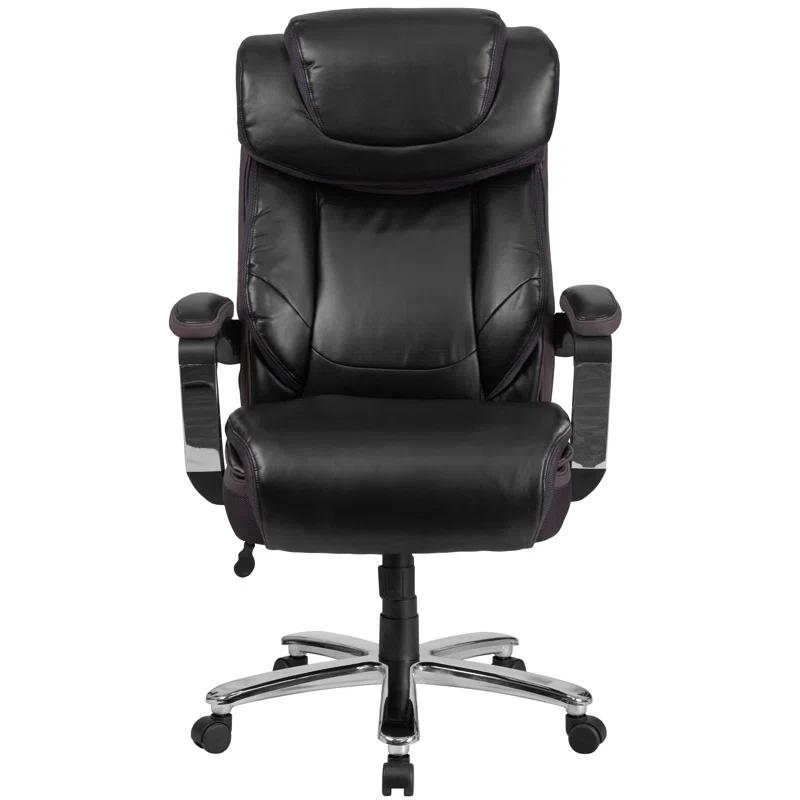 Flash Furniture Esmeralda Big & Tall LeatherSoft Ergonomic Office Chair with Headrest and Armrests by Flash Furniture