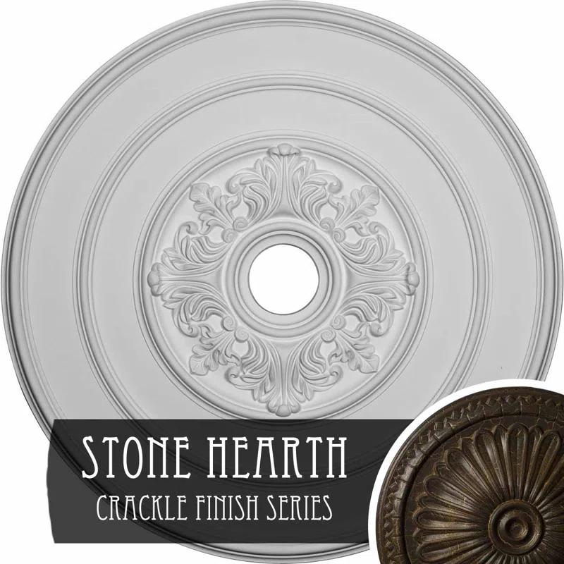 26"OD x 3 1/8"ID x 1 1/2"P Traditional with Acanthus Leaves Ceiling Medallion (Fits Canopies up to 4 1/4")