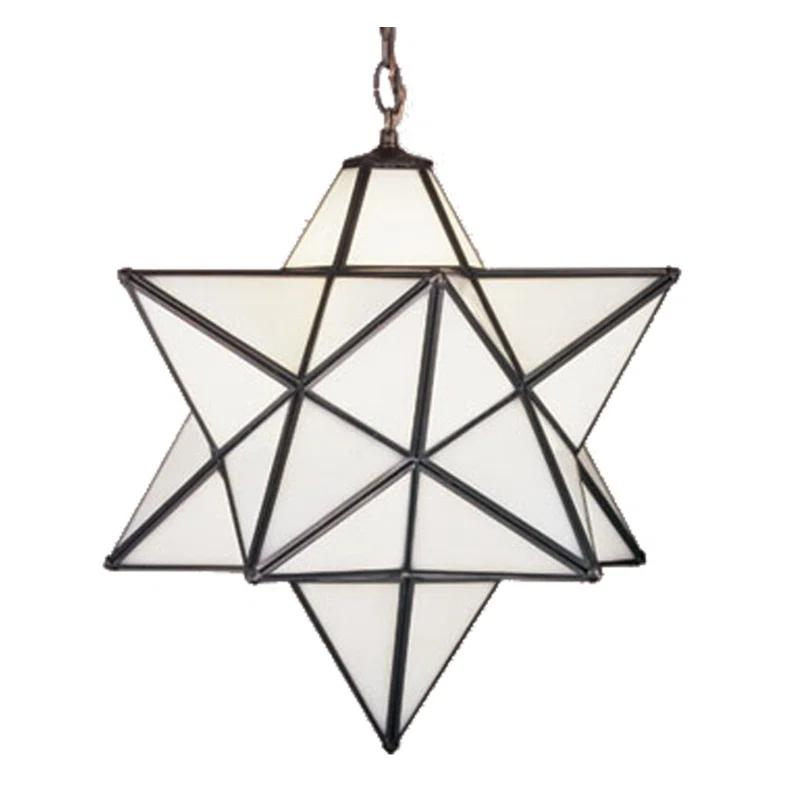 Meyda Tiffany & Stained Glass 1 - Light Antique Brass Single Pendant