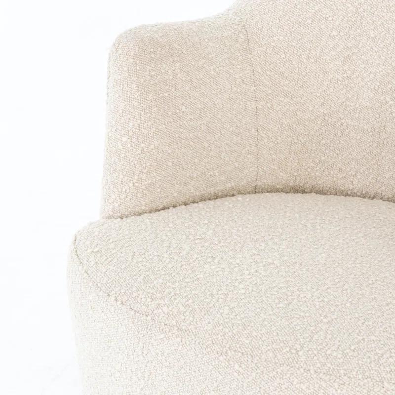 Margie Swivel Chair - Natural Boucle