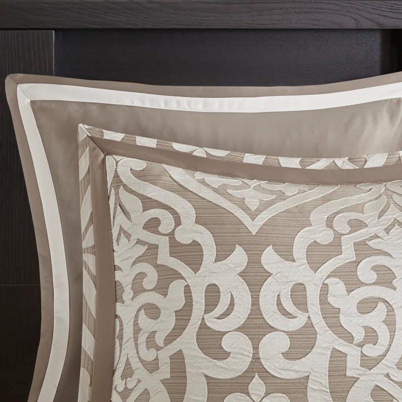 Madison Park Odette Jacquard 8 Piece Comforter Set