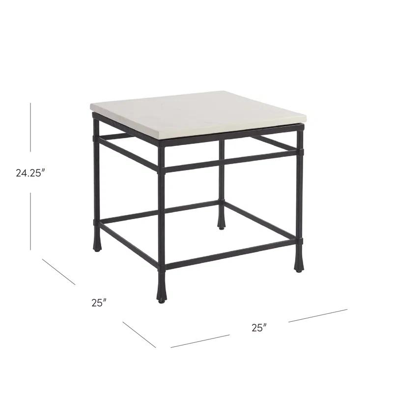 Barclay Butera Newport Stone Top End Table