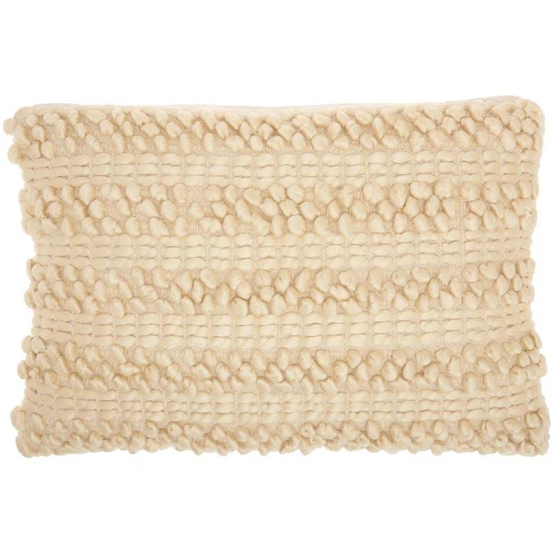 Mina Victory Striped Throw Pillow With Texture