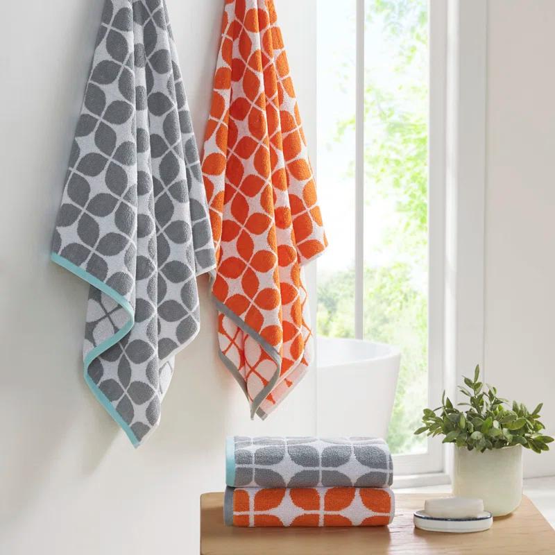 Intelligent Design Lita Cotton Jacquard Bath Towel 6 Piece Set