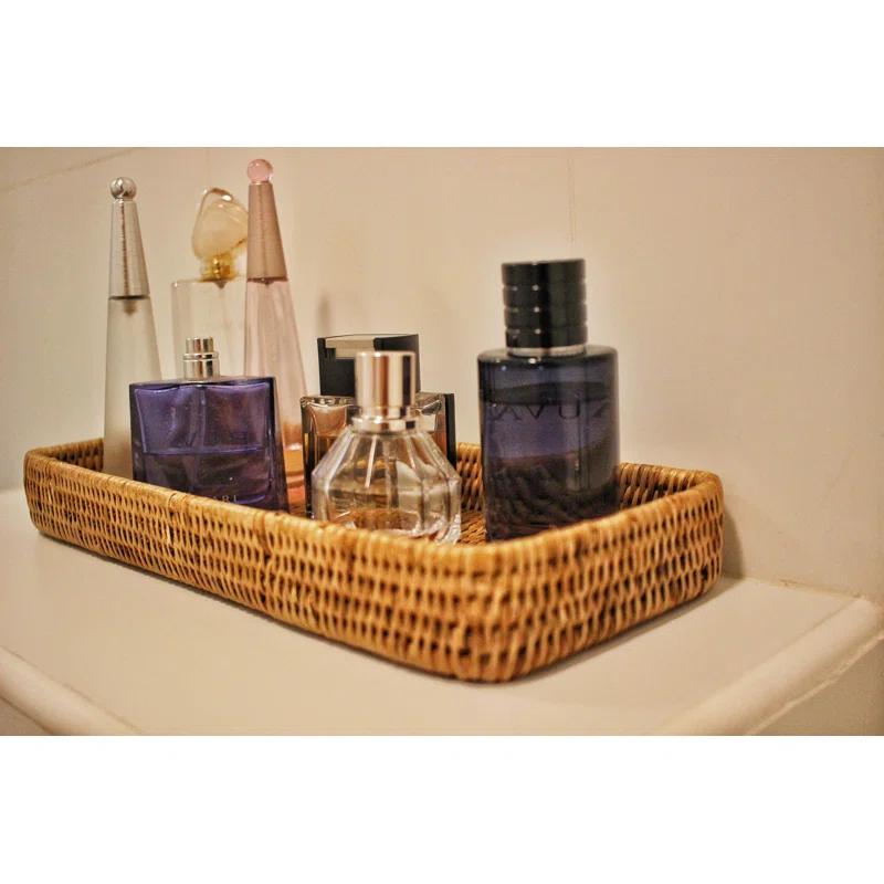Artifacts Trading Company Artifacts Rattan Rectangular Vanity Tray