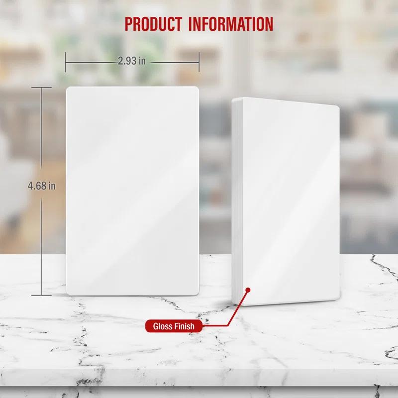 Enerlites No Subject 1 - Gang Blank Standard Wall Plate
