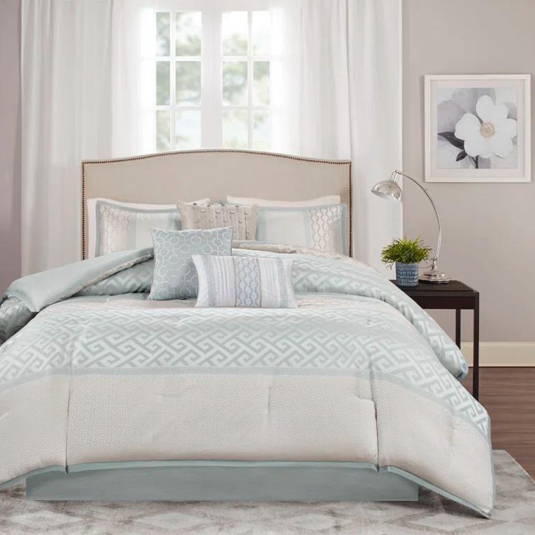 Madison Park Bennett 7 Piece Jacquard Comforter Set