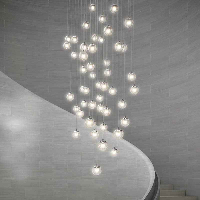 SONNEMAN Champagne Bubbles - Light Polished Chrome Cluster Pendant