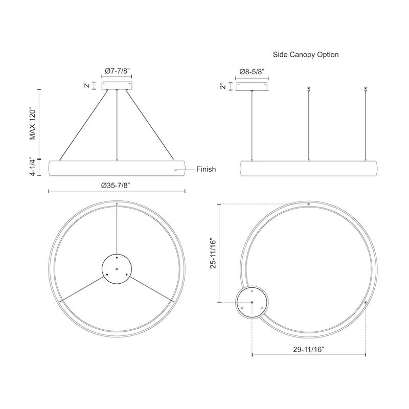 Kuzco Lighting Halo 1 - Light LED Unique/Statement Pendant