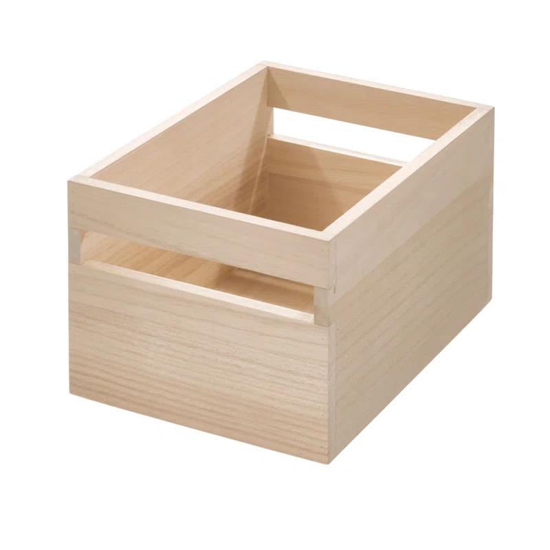 Paulownia Wood Eco 250 Oz. Food Storage Container With Handle