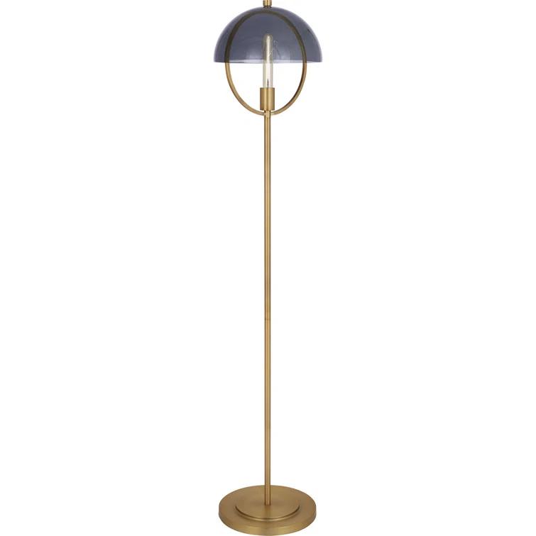Robert Abbey Mavisten Edition Copernica 62'' Lacquered Burnished Brass Novelty Floor Lamp