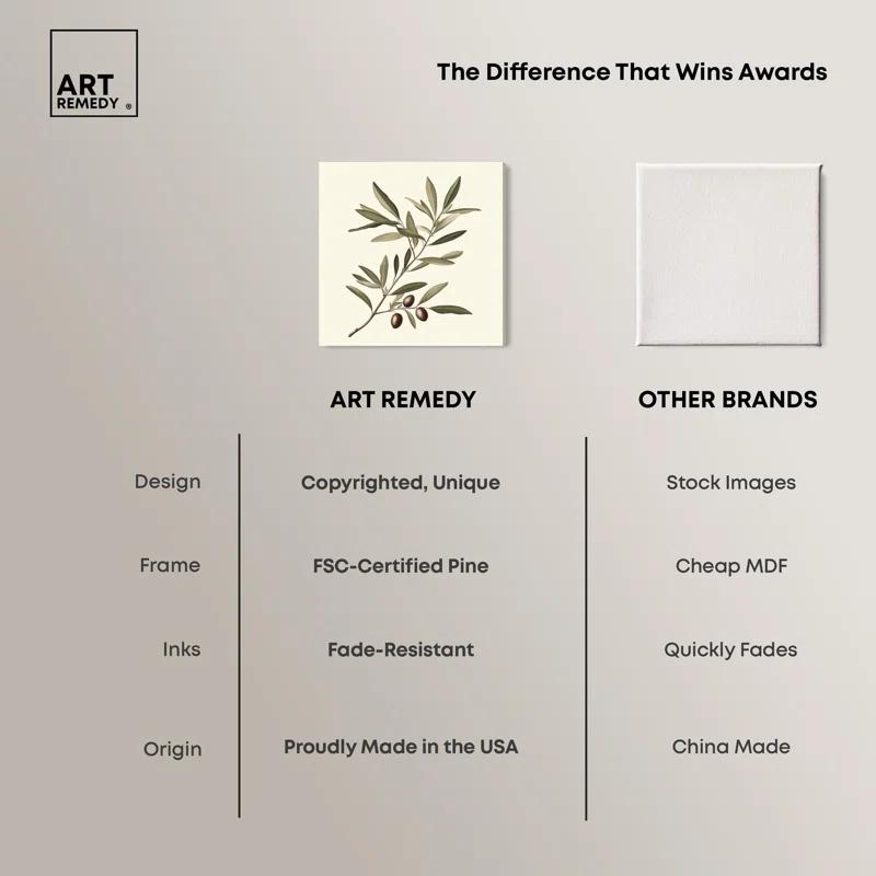 Art Remedy Olive Branch Ballet I Canvas Vintage Botanic Art by Art Remedy | Wayfair