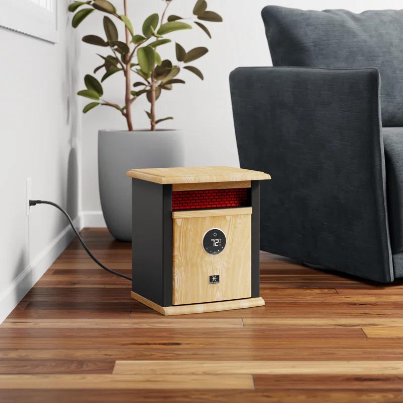 Heat Storm Heat Storm 1500 Watt 5200 BTU Electric High Efficiency Cabinet Space Heater with Adjustable Thermostat , Remote Included and with Digital Display