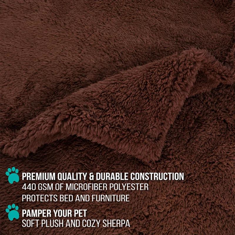 PetAmi Sherpa Fleece Pet Blanket